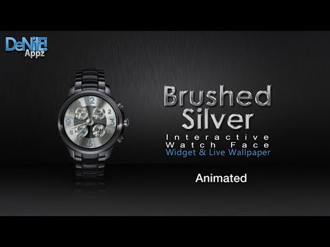 Brushed Silver HD Watch Face Video