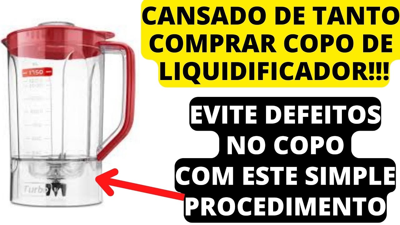 copo de liquidificador estragando com frequência! Faça esse procedimento para resolver de vez