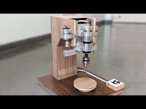 How to make a automatic drill press machine