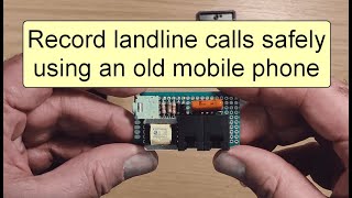 Record landline telephone calls with a mobile phone.