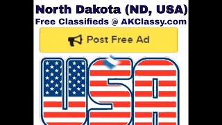 ND North Dakota CLASSIFIEDS Post Free Ads Online (Pets/Cars/Personal/Jobs) AKClassy Craigslist USA