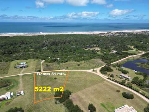 ♦Tajamares de la #Pedrera Lote 5200 mts con 81 mts. de frente #Rocha #Uruguay #scarpelli
