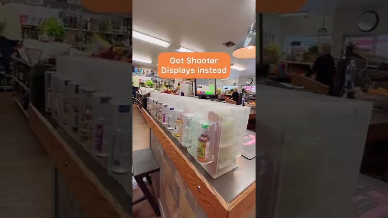 Shooter Mini 50ml Liquor Bottle Display Saves Time