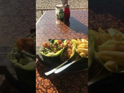 Delicious sizzler on the beach