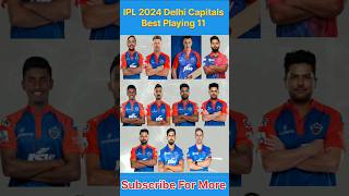IPL 2024 Delhi Capitals best Playing 11😱 #shorts