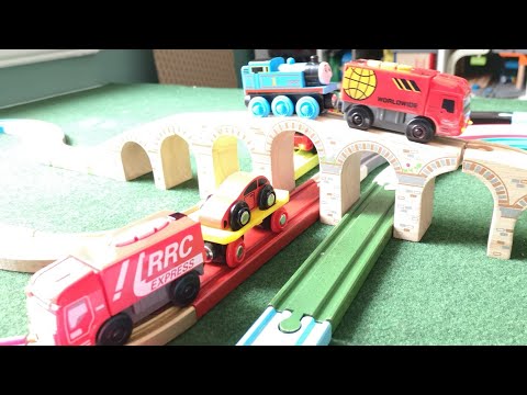 Bigjigstoys Brio, Train Videos for Children Thomas, Car Washing, Parking, Garage, Wooden toys Kids Video