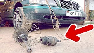 СЛОМАННЫЕ ШРУСЫ КЛЮЧИ И СУДЬБЫ! Замена полуоси Мерседес W202 своими руками! Дырявыймерс 2019 #7