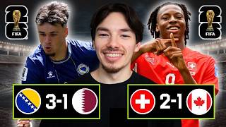 Switzerland Win Group B, Canada & Bosnia Advance, Qatar Eliminated | World Cup Recap