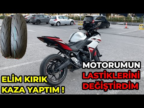 MOTORUMUN LASTİKLERİNİ DEĞİŞTİM | NEDEN VİDEO ATMIYORUM ? KAZA YAPTIM