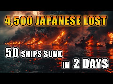 4,500 Japanese Lost & 50 Ships Sunk in 2 Days — Truk Lagoon 1944