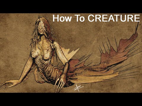 How To 3d sculpting / creature design Zbrush = Sipheriya
