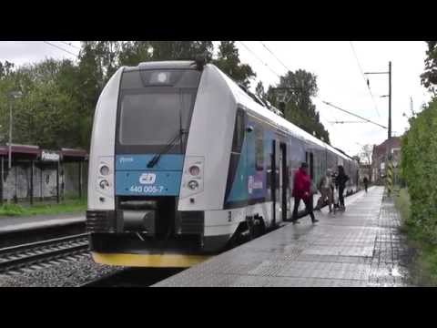 ČD 440.005 - Příjezd vlaku Os 6820 - Proboštov, 9.5.2014