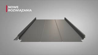 Gąsior dachowy do blachy trapezowej i panela na rąbek Elegant 2.0 WGT/170 2 m poliester połysk PE25 srebrny RAL 9006 Balex Metal (Foto 0)