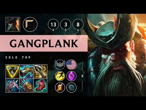 Gangplank Top vs Akali: Legendary - NA Challenger Patch 14.16