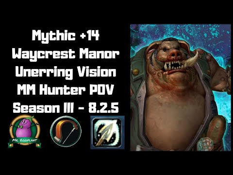 M+14 Waycrest Manor 2 Chest | MM Hunter POV | Unerring Vision 8.2.5