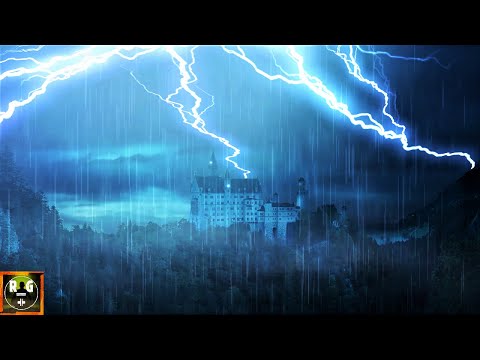 Beat Insomnia! Loud Thunderstorm and Rain Sounds with Extreme Thunder & Lightning Sound Effects