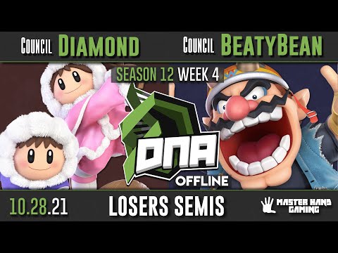 DNA S12:W4 - Council | Diamond (Ice Climbers) Vs. Council | BeatyBean (Wario) - L Semifinals