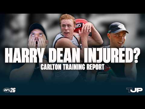 Harry Dean INJURED 🙄 | Carlton Training Report