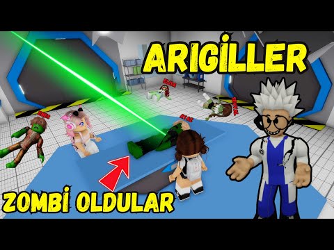 ARIGİLLER ZOMBİE OLDULAR🧑‍⚕️AYŞEM ECE ARI💥ARIGİLLER🐝ROBLOX BROOKHAVEN🏡RP