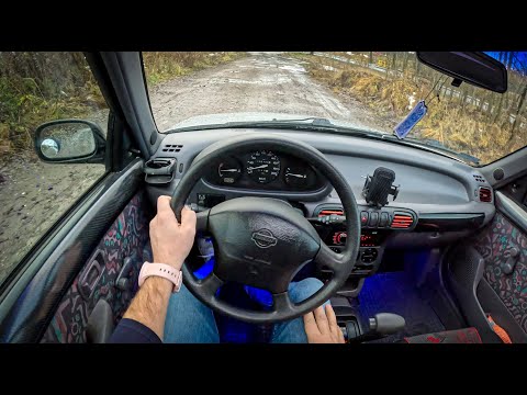 1997 Nissan Micra II [1.0 I 16V 54HP] |0-100| POV Test Drive #1508 Joe Black