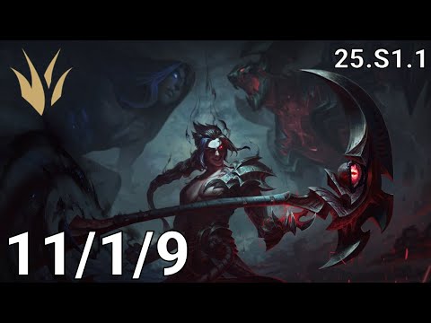 Kayn Jungle vs Elise - EUW master | Patch 25.S1.1