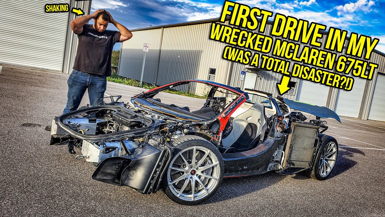 Driving My Wrecked Mclaren 675LT For The First Time Was A COMPLETE DISASTER