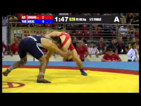 WWJC2013 / Hajimurad Omarov - Selahattin Kılıcsallayan (TUR) - FS 66 kg - 1/2 final