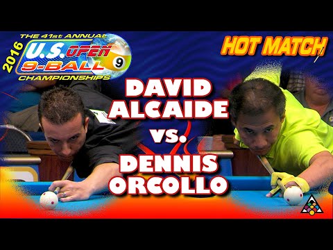 HOT MATCH: David ALCAIDE vs. Dennis ORCOLLO - 41st U.S. OPEN 9-BALL CHAMPIONSHIPS (2016)