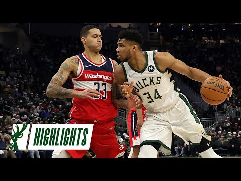 Highlights: Bucks 112 - Wizards 98 | Giannis Triple-Double | 2.1.22