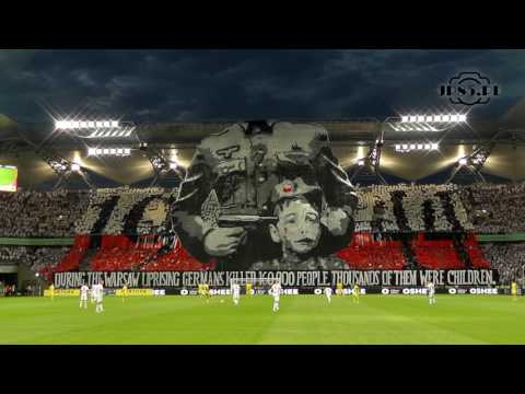 Legia Warszawa 1-0 FK Astana (minuta ciszy i oprawa-1944)