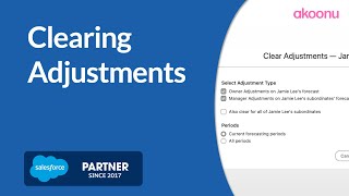 Clearing Adjustments