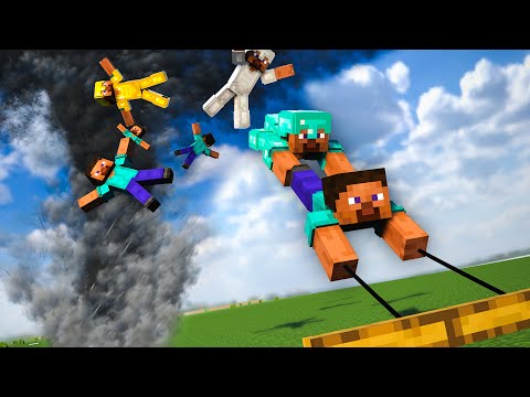 How Many Ropes Can Save Steve from a Tornado? | Teardown Experiment