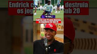 Endrick com 15 anos destruia os jogadores do Sub 20 #futebol #kingpanda #endrick #fyp #viral