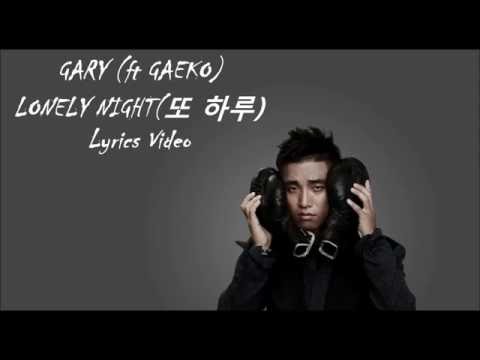 GARY (FEAT GAEKO) - LONELY NIGHT (또 하루) Lyrics Video