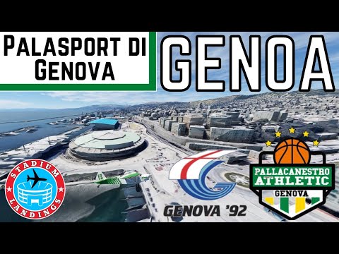 Palasport di Genova - Microsoft Flight Simulator STADIUM LANDING!