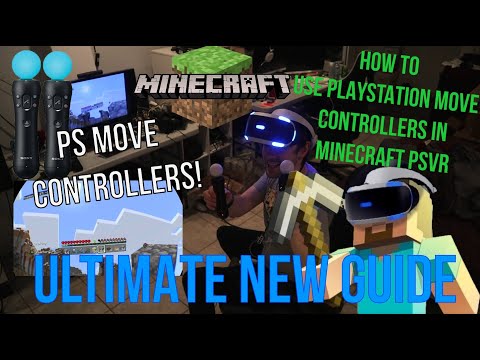 How to use PlayStation Move Controllers in Minecraft PSVR (Joke video)