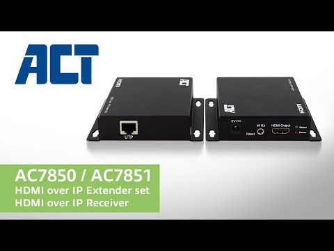 ACT HDMI over IP extender set CATx tot 100 meter