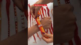 new designer silver rakhi // with 70% discount extra discount on website order // #ytshorts