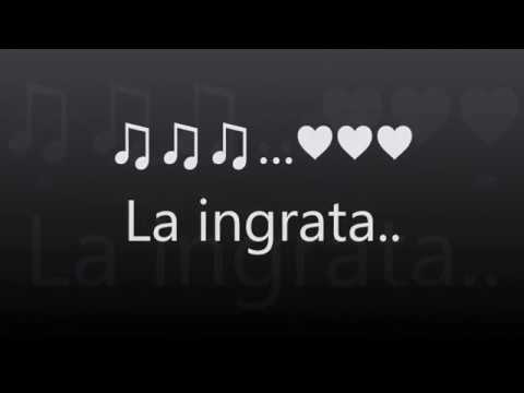 La Ingrata - Jorge Grajales  (letra) Bailable