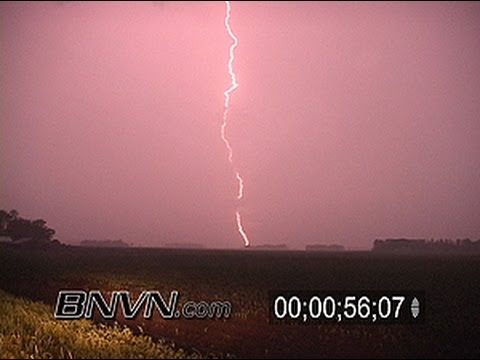 6/7/2005 Vivid Lightning and storm chasing stock video