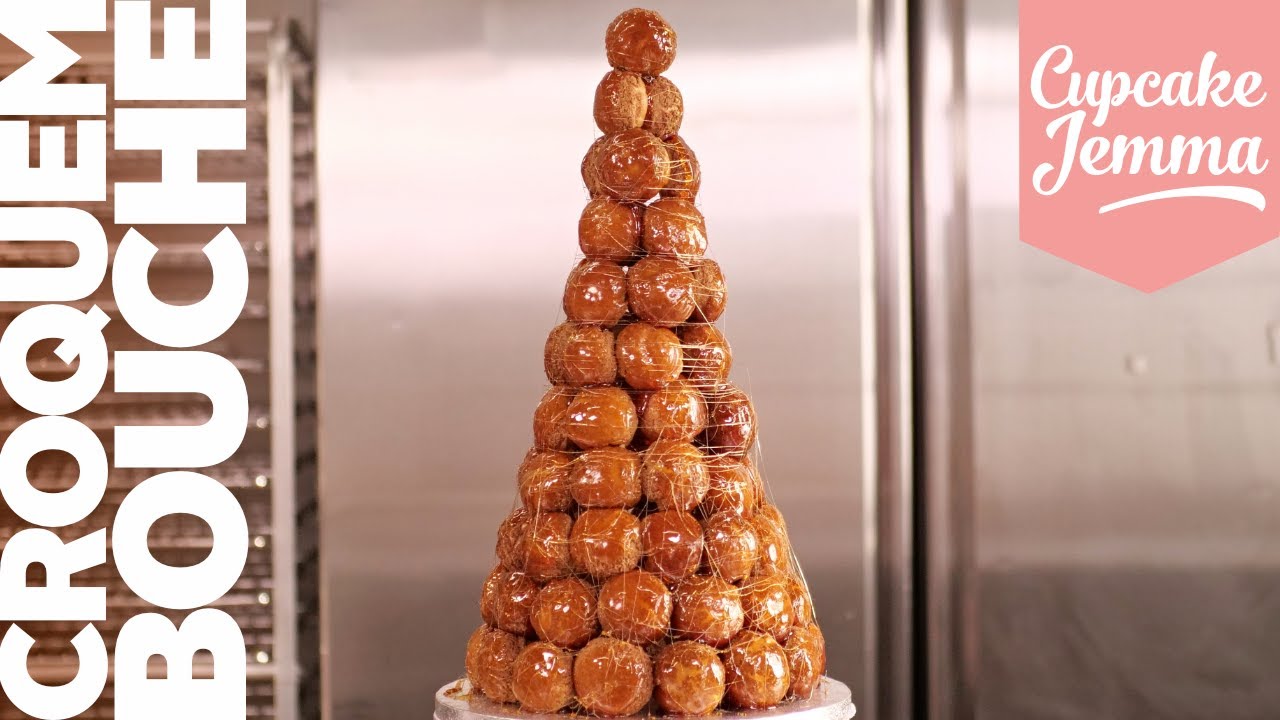 Full Croquembouche Recipe! Profiterole Tower of Power Cupcake Jemma