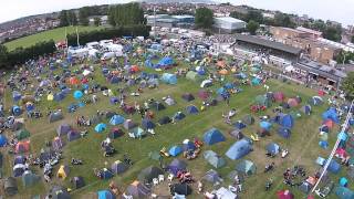preview picture of video 'Weston Super Mare National Scooter Rally 2014 {From the air}'