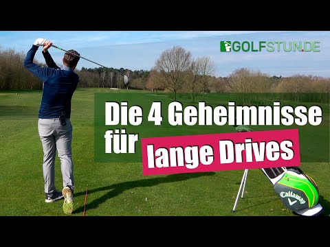 More DISTANCE with your DRIVER! Four secrets for long drives and tee shots in golf (German)
