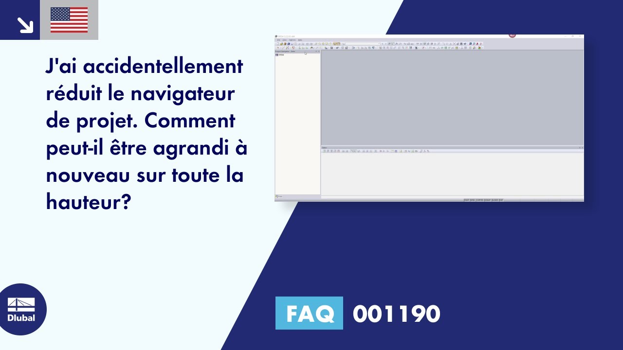 [EN] FAQ 001190 | J&#39;ai réduit le navigateur du projet par inadvertance. Comment puis-je...