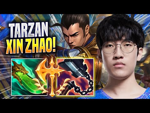 TARZAN IS A MONSTER WITH XIN ZHAO! - LNG Tarzan Plays Xin Zhao JUNGLE vs Lee Sin! | Preseason 2023