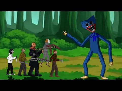 Huggy Wuggy Poppy Playtime Vs Jason , Nemesis , Freddy , Jeff , IT Pennywise - DC2