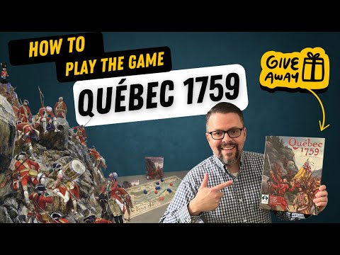 "Quebec 1759" how to play, playthrough, review and GIVEAWAY!