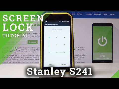 STANLEY S241 How to Set Up Screen Lock / Add Password