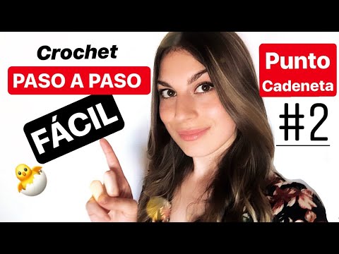 Crochet 🧶PASO a PASO 🐣en Español, curso Completo #02 (FÁCIL Y RÁPIDO👌)[ PUNTO CADENETA]