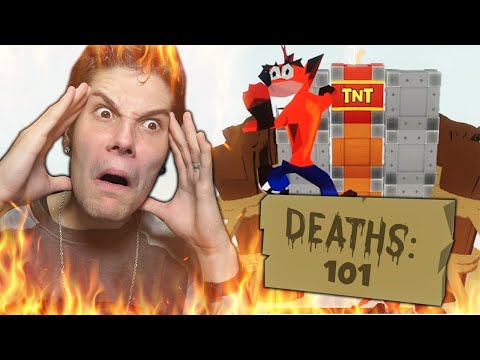 One of Crash Bandicoot's Hardest Levels But its More Ridiculous (Rage)